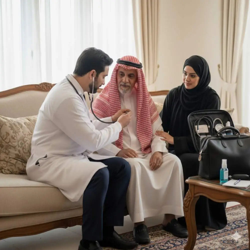 هل تقدم العيادة علاجًا منزليًا؟